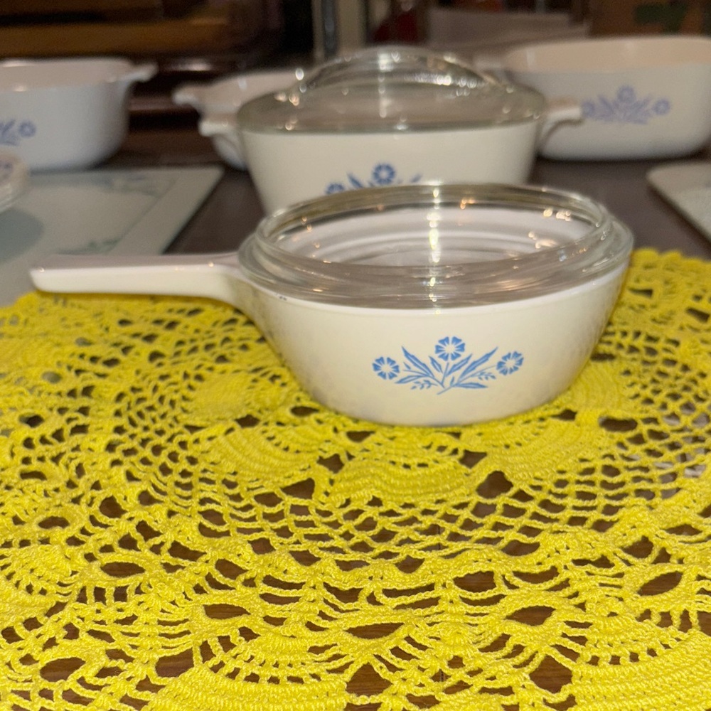 CorningWare corn flower vintage Saucepan